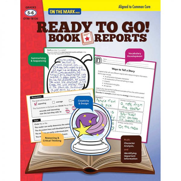 ON THE MARK PRESS READY TO GO BOOK REPORTS GRADE 5-6 OTM18130