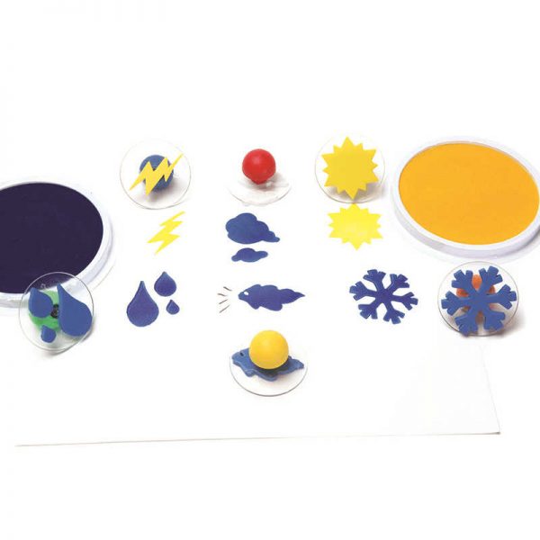 CENTER ENTERPRISES INC. READY2LEARN GIANT WEATHER STAMPS SET OF 6 CE-6764