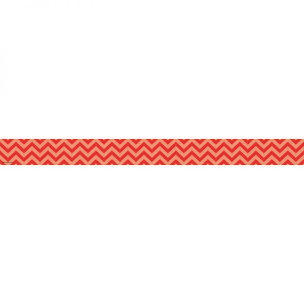 TEACHER CREATED RESOURCES RED CHEVRON STRAIGHT BORDER TRIM TCR5522