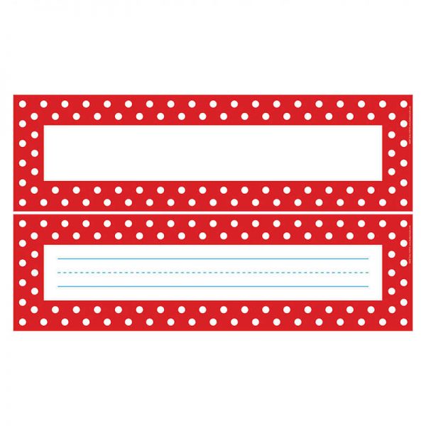 BARKER CREEK RED & WHITE DOT BB SIGNS NAMEPLATES DOUBLE-SIDED BCPLL1429