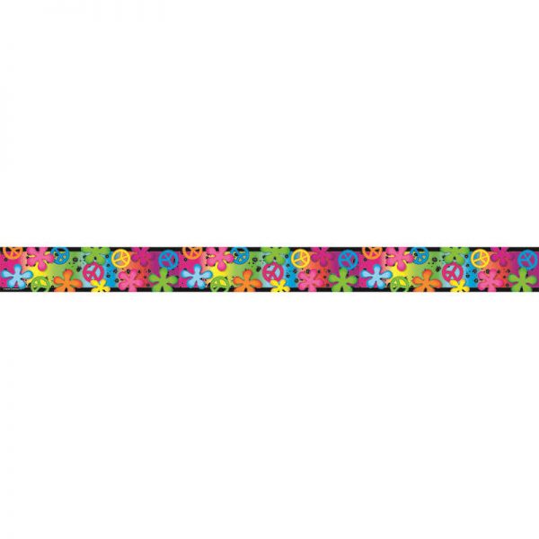 TEACHER CREATED RESOURCES RETRO RAINBOW DOUBLE SIDED BORDER TCR73144