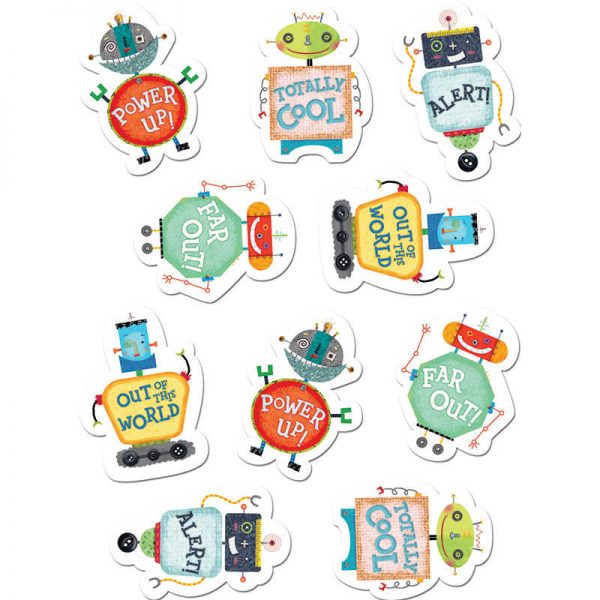 CREATIVE TEACHING PRESS RIVETING ROBOTS STICKERS CTP4142