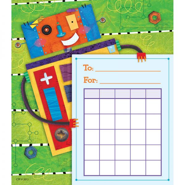 CREATIVE TEACHING PRESS RIVETING ROBOTS STUDENT INCENTIVE CHARTS CTP1401