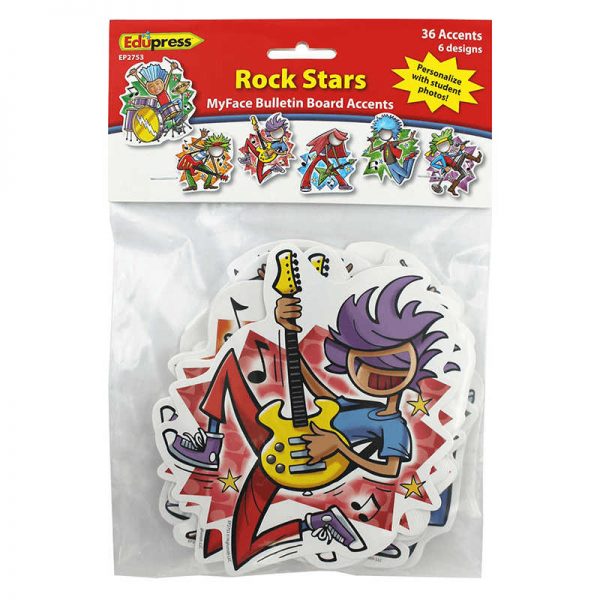 EDUPRESS ROCK STARS MY FACE ACCENTS EP-2753