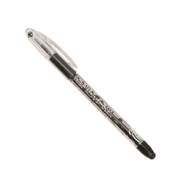 PENTEL OF AMERICA RSVP STYLUS BLK BALLPOINT PEN FINE LINE PENBK90LA