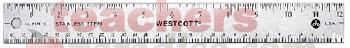 Westcott Clear Plastic Ruler - ACM45012