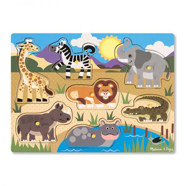 MELISSA & DOUG SAFARI PEG PUZZLE LCI9054