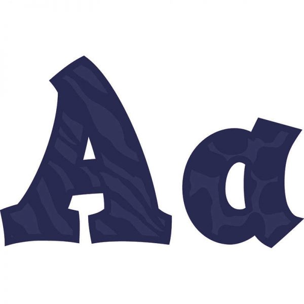 TEACHER CREATED RESOURCES SASSY ANIMAL NAVY 5IN SASSY FONTS TCR75271