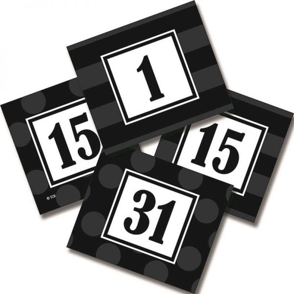 TEACHER CREATED RESOURCES SASSY SOLIDS DOUBLE SIDED CALENDAR CARDS BLACK TCR72332