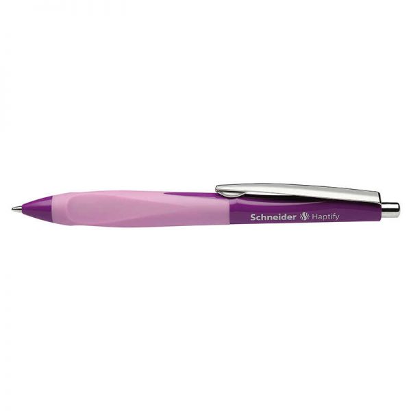 STRIDE, INC. SCHNEIDER HAPTIFY RT PNK PUR BARREL BLUE INK BALLPOINT PEN STW135308
