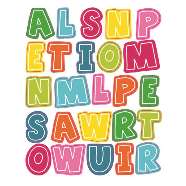 CARSON DELLOSA SCHOOL POP ALPHABET UPPERCASE SHAPE STICKERS CD-168204