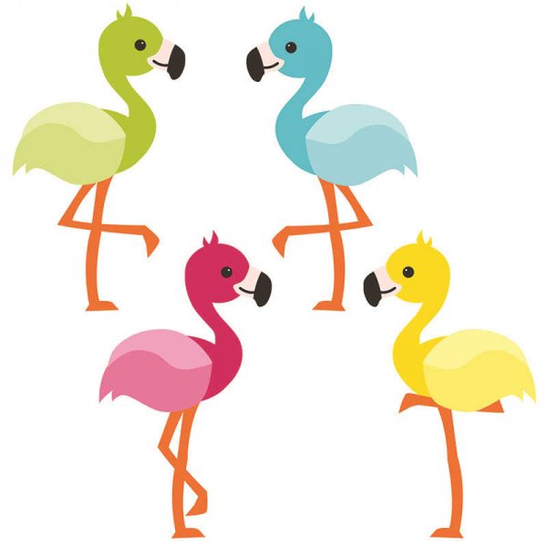 CARSON DELLOSA SCHOOL POP FLAMINGOS CUT OUTS CD-120211
