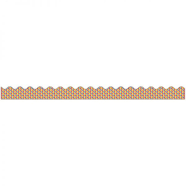 CARSON DELLOSA SCHOOL POP GEO FUN SCALLOPED BORDER CD-108256
