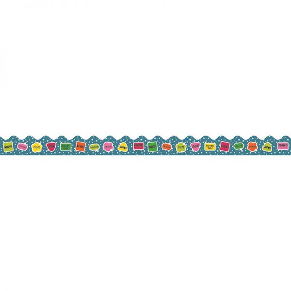 CARSON DELLOSA SCHOOL POP HELLO SCALLOPED BORDER CD-108253