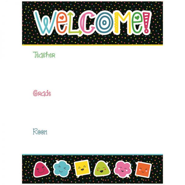 CARSON DELLOSA SCHOOL POP WELCOME CHARTLET CD-114207