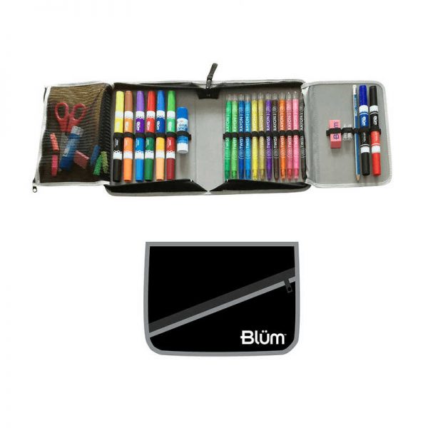 BLUMBERG COMPANY SCHOOL SUPPLY KIT GRADE K-1 BLACK CASE GREY TRIM BMB26010969