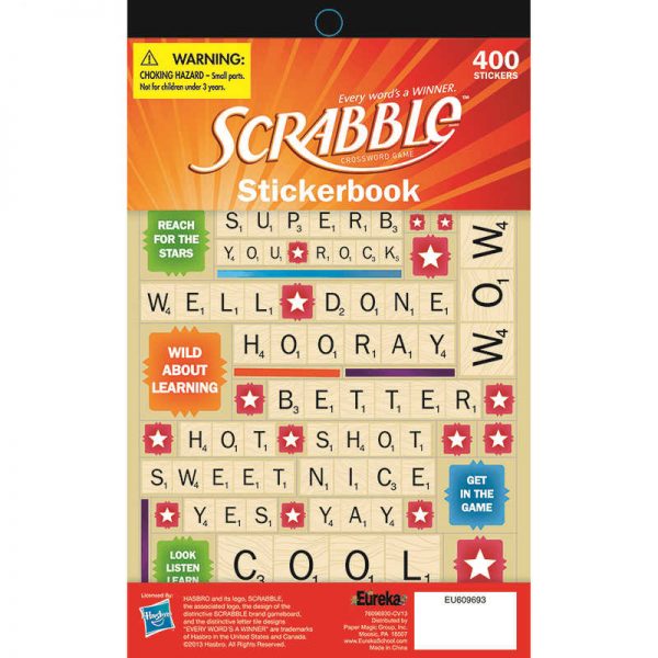 EUREKA SCRABBLE STICKERBOOK EU-609693