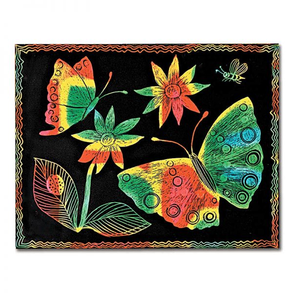 MELISSA & DOUG SCRATCH-ART BOARD 10 SHT MULTI COLOR SOFT-SCRATCH BOARD LCI8050