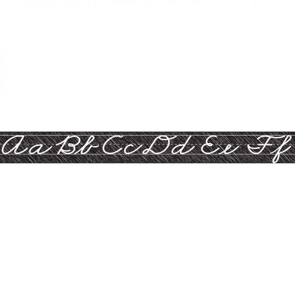 ASHLEY PRODUCTIONS SCRIBBLE CHALK CURSIVE MAGNETIC ALPHABET LINE SMALL ASH19018