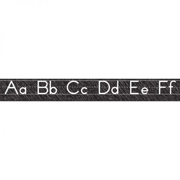 ASHLEY PRODUCTIONS SCRIBBLE CHALK MANUSCRIPT MAGNETIC ALPHABET LINE SMALL ASH19017