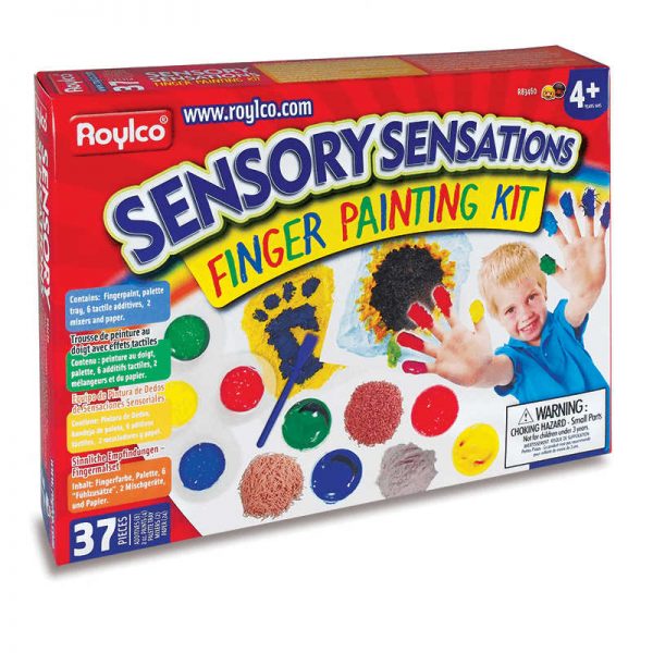 ROYLCO INC. SENSORY SENSATIONS FINGER PAINTING KIT R-83460