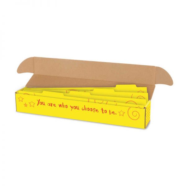 TREND ENTERPRISES INC. SENTENCE STRIP STORAGE BOX WITH DIVIDERS 3 X 3 X 26 T-7007