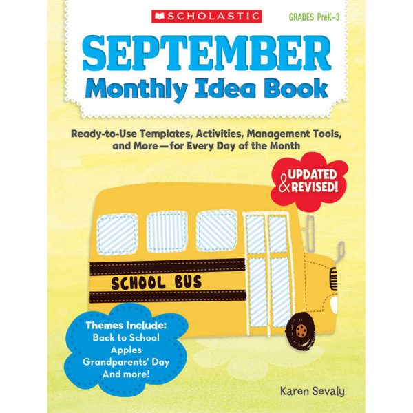 SCHOLASTIC TEACHING RESOURCES SEPTEMBER MONTHLY IDEA BOOK SC-537933
