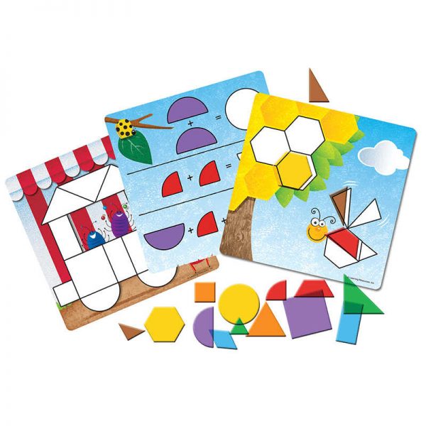 LEARNING RESOURCES SHAPES DONT BUG ME GEOMETRY ACTIVITY SET LER1762