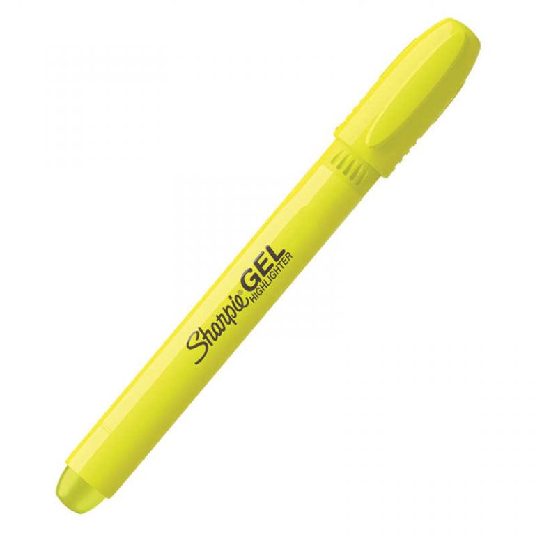SANFORD L.P. SHARPIE GEL YELLOW FLUORESCENT HIGHLIGHTER SAN1783058