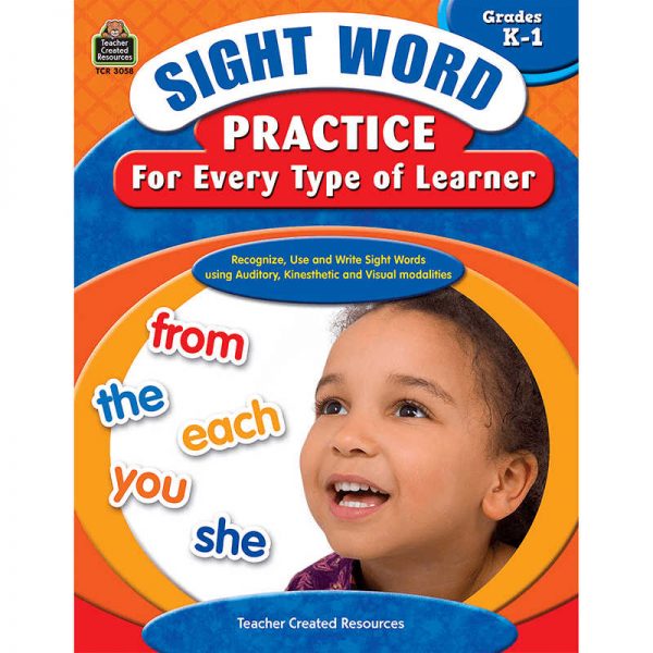 TEACHER CREATED RESOURCES SIGHT WORD PRACTICE FOR EVERY TYPE OF LEARNER GRADE K-1 TCR3058