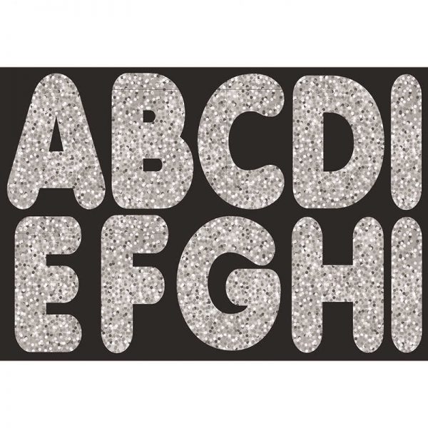 ASHLEY PRODUCTIONS SILVER SPARKLE 2-3/4IN MAGNETIC LETTERS ASH17005