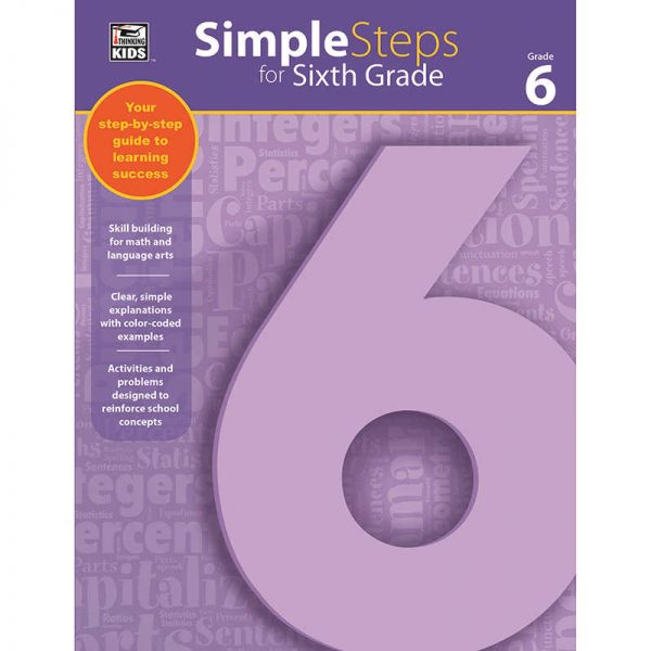 CARSON DELLOSA SIMPLE STEPS FOR SIXTH GRADE CD-704919