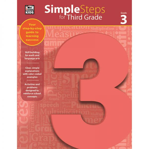 CARSON DELLOSA SIMPLE STEPS FOR THIRD GRADE CD-704916
