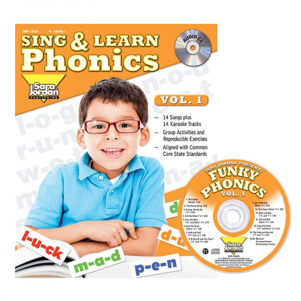 SARA JORDAN PUBLISHING SING & LEARN PHONICS BOOK CD VOL 1 JMP125LK