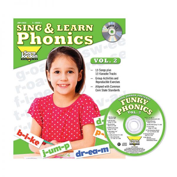SARA JORDAN PUBLISHING SING & LEARN PHONICS BOOK CD VOL 2 JMP126LK