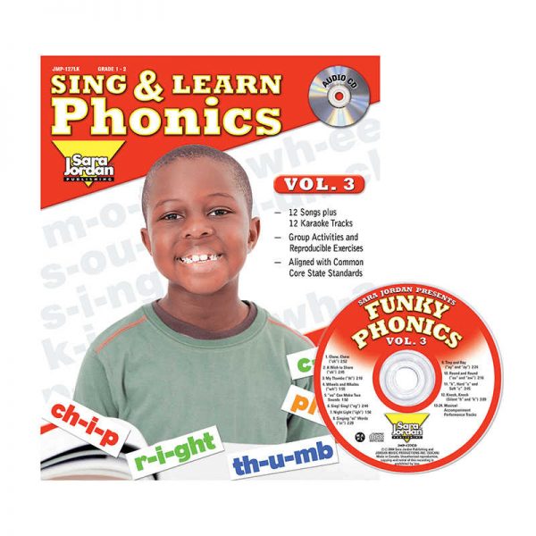 SARA JORDAN PUBLISHING SING & LEARN PHONICS BOOK CD VOL 3 JMP127LK