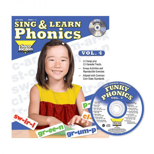 SARA JORDAN PUBLISHING SING & LEARN PHONICS BOOK CD VOL 4 JMP128LK