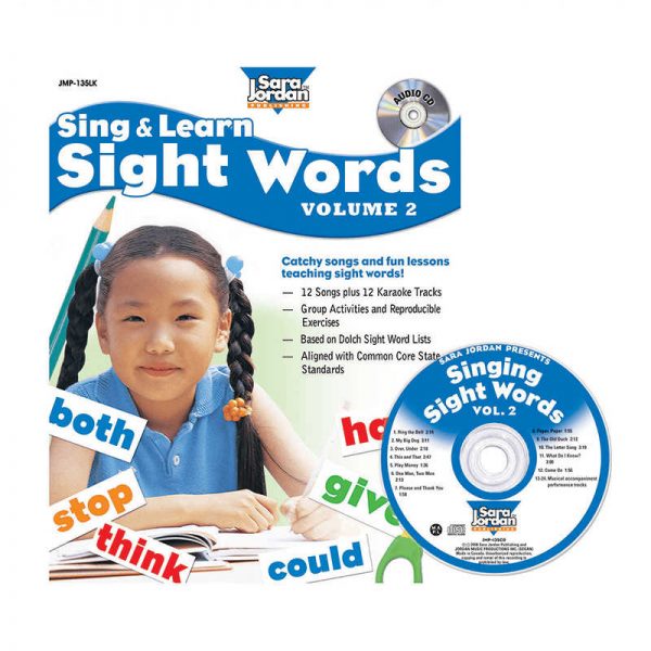 SARA JORDAN PUBLISHING SING & LEARN SIGHT WORDS BOOK CD 2 JMP135LK