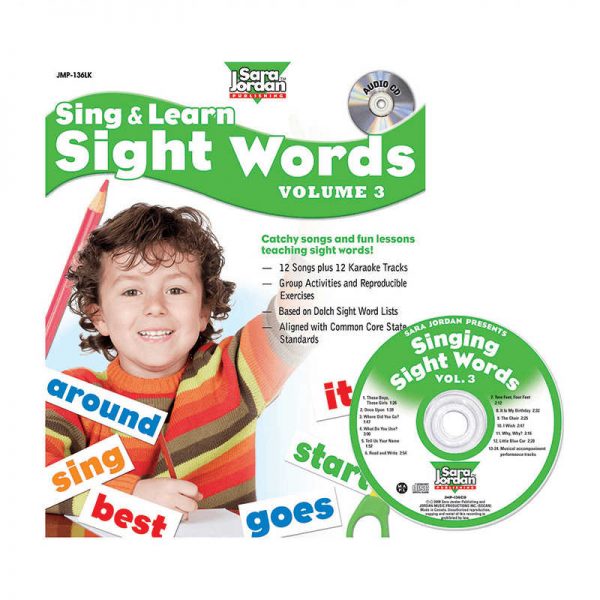 SARA JORDAN PUBLISHING SING & LEARN SIGHT WORDS BOOK CD 3 JMP136LK