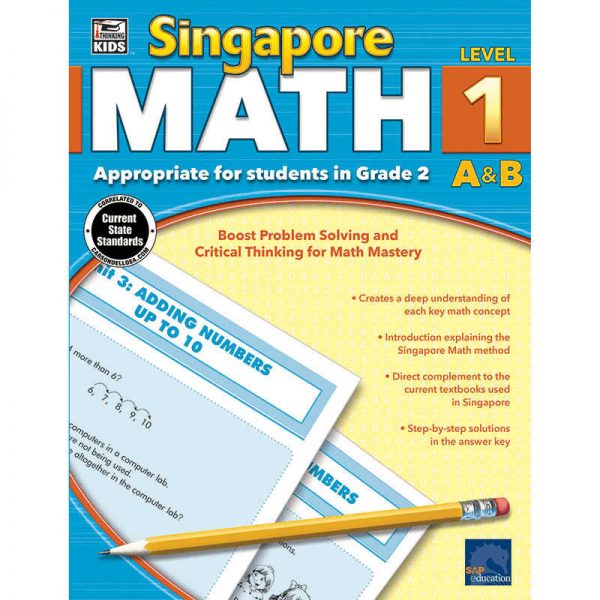 CARSON DELLOSA SINGAPORE MATH GRADE 2 CD-704679