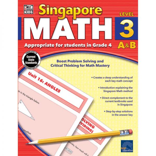 CARSON DELLOSA SINGAPORE MATH GRADE 4 CD-704681