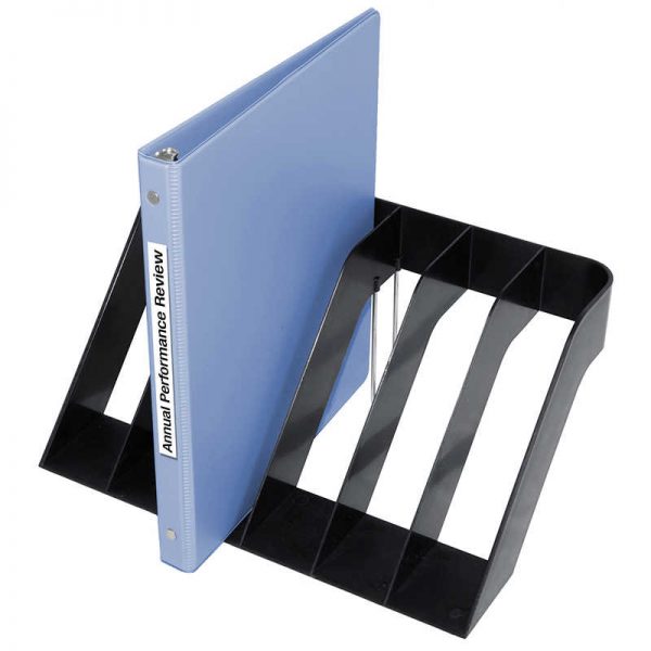 KANTEK INC SIX SECTION WIDE SORTER 13X6X8-1/2 BLACK KANS1510