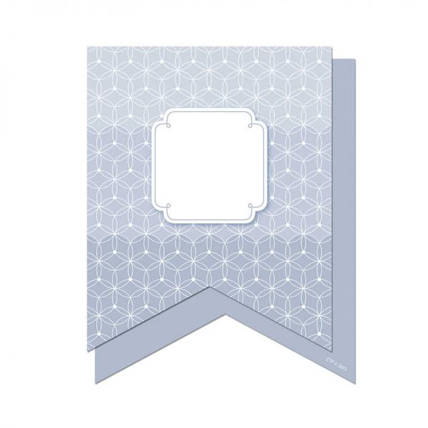 CREATIVE TEACHING PRESS SLATE GRAY PENNANTS 6IN DESIGNER CUT OUTS - PAINT CTP6500