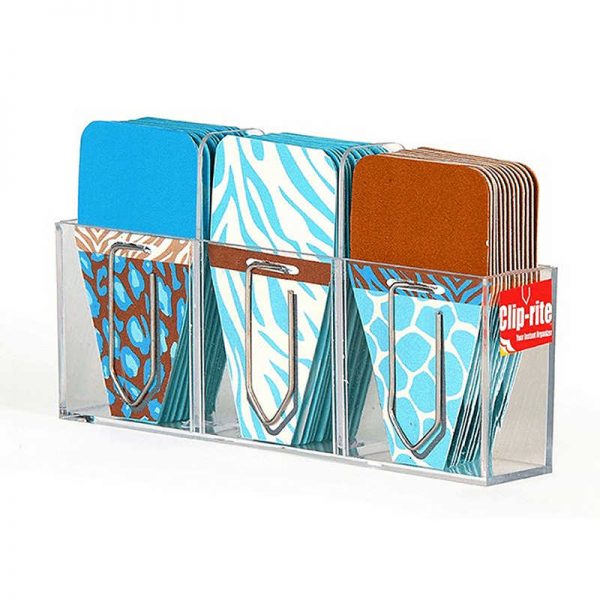 CLIP-RITE, INC. SMALL ANIMAL CLIP TABS BLUE BROWN CRT065