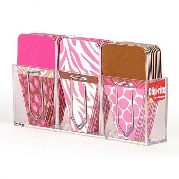 CLIP-RITE, INC. SMALL ANIMAL CLIP TABS PINK BROWN CRT064