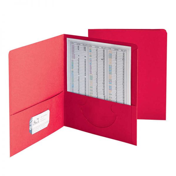 SMEAD MANUFACTURING COMPANY SMEAD 25CT RED STANDARD TWO TWO POCKET FOLDERS SMD87859