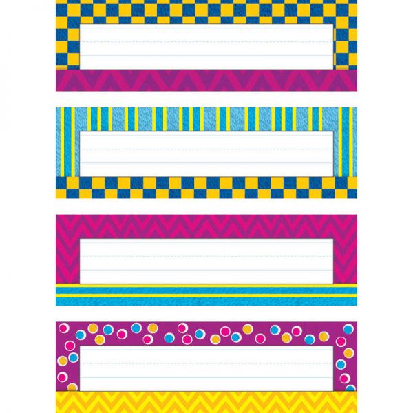 TREND ENTERPRISES INC. SNAZZY DESK NAME PLATES VARIETY PACK T-69913