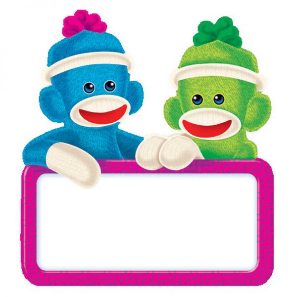 TREND ENTERPRISES INC. SOCK MONKEY SIGNS MINI ACCENTS T-10596