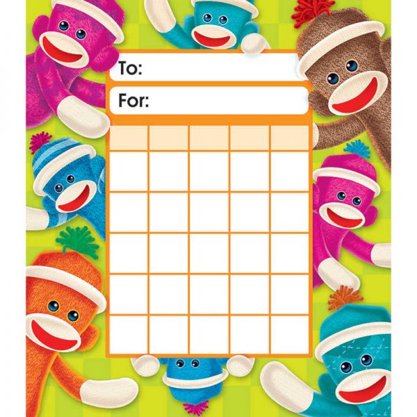 TREND ENTERPRISES INC. SOCK MONKEYS INCENTIVE PADS T-73075