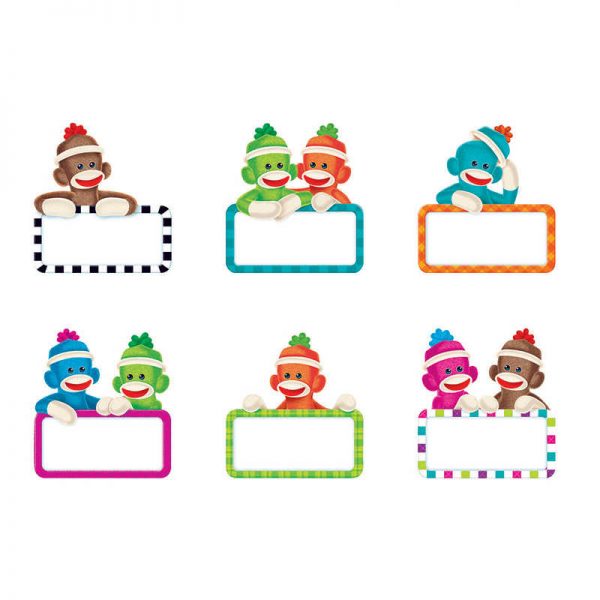 TREND ENTERPRISES INC. SOCK MONKEYS SIGNS MINI ACCENTS VARIETY PACK T-10894